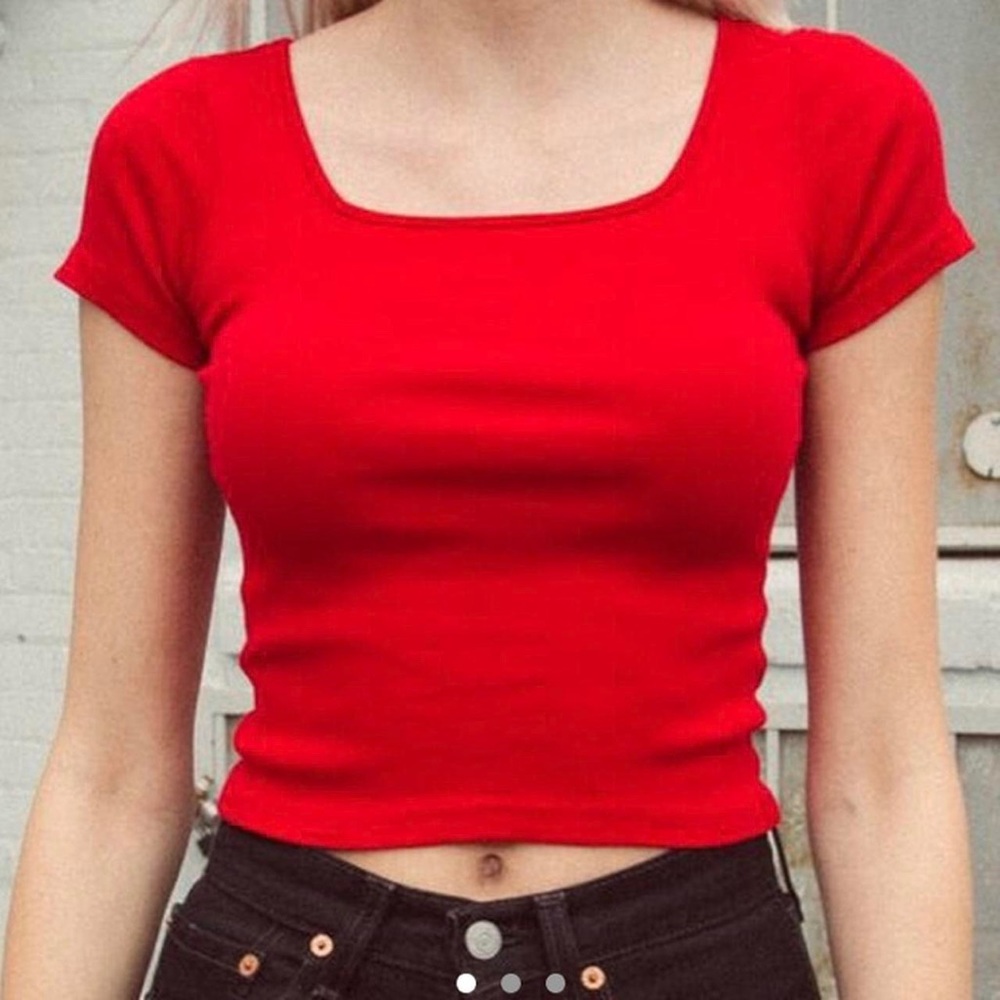 Brandy Melville Davon Square Neck Crop Top